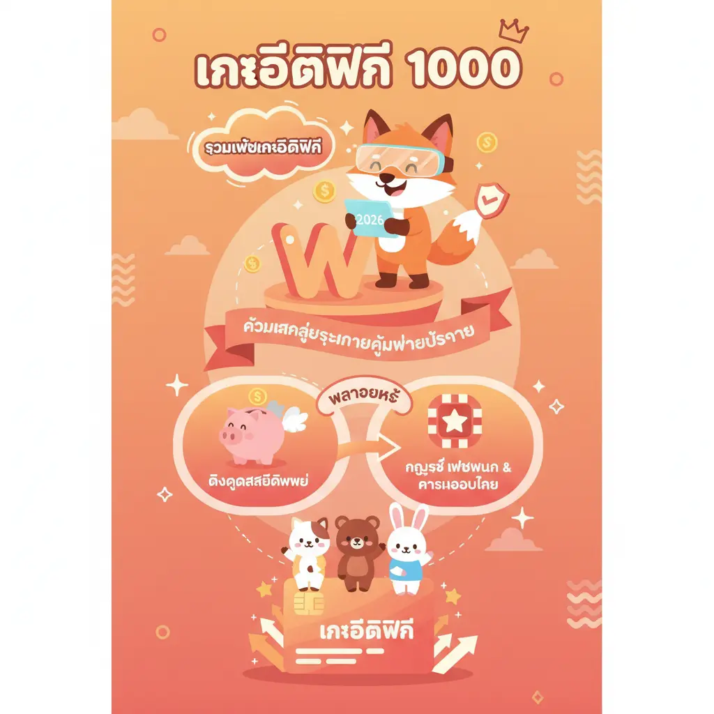 เครดิตฟรี 1000 - เครดิตฟรี