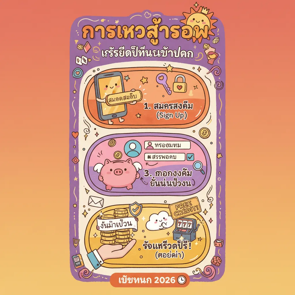 เครดิตฟรีไม่ต้องฝาก - การเข้าสู่ระบบ