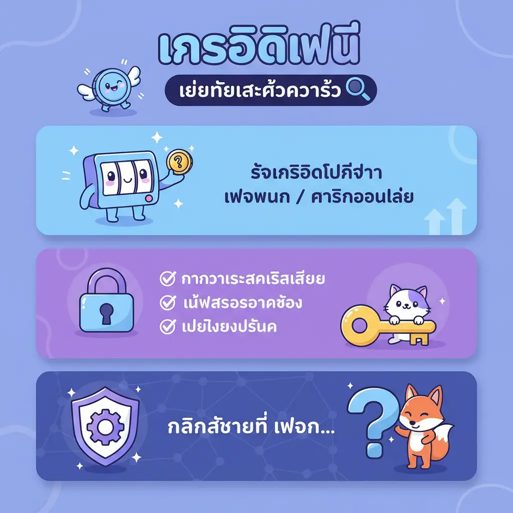 เครดิตฟรี - เครดิตฟรี