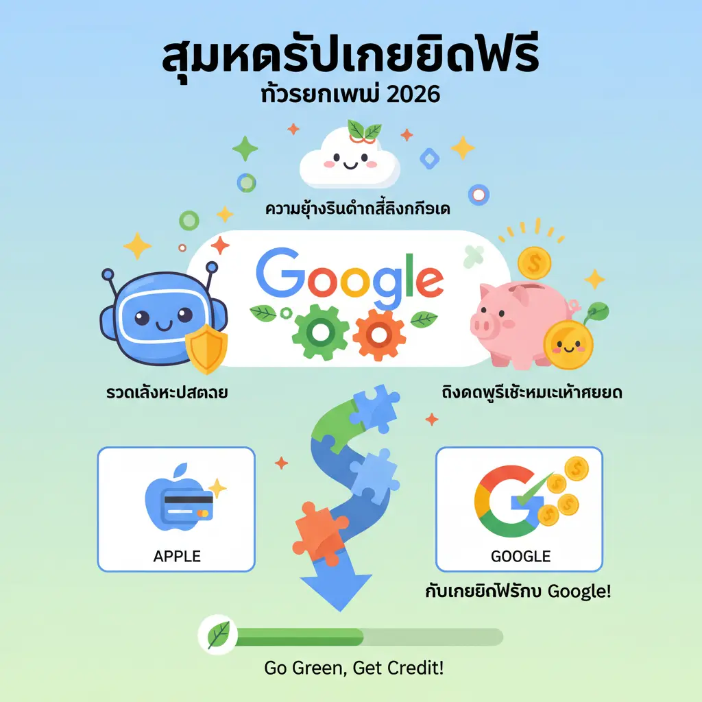 สมัครรับเครดิตฟรี - Google